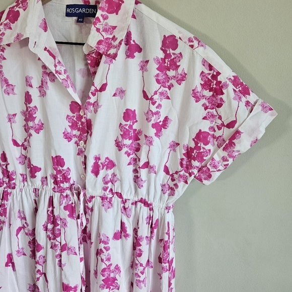 Tuckernuck Ro's Garden Pink Floral Jade Dress in Ines Magenta - Picture 4 of 14